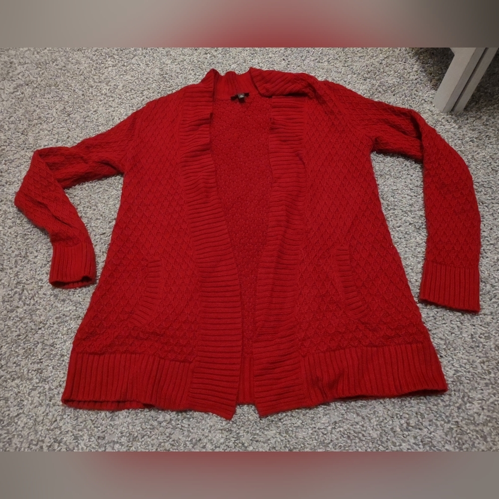 Talbots Red Cardigan - Small - Picture 12 of 16